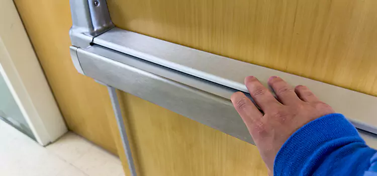 Installing a Push Bar on a Door Frisco
